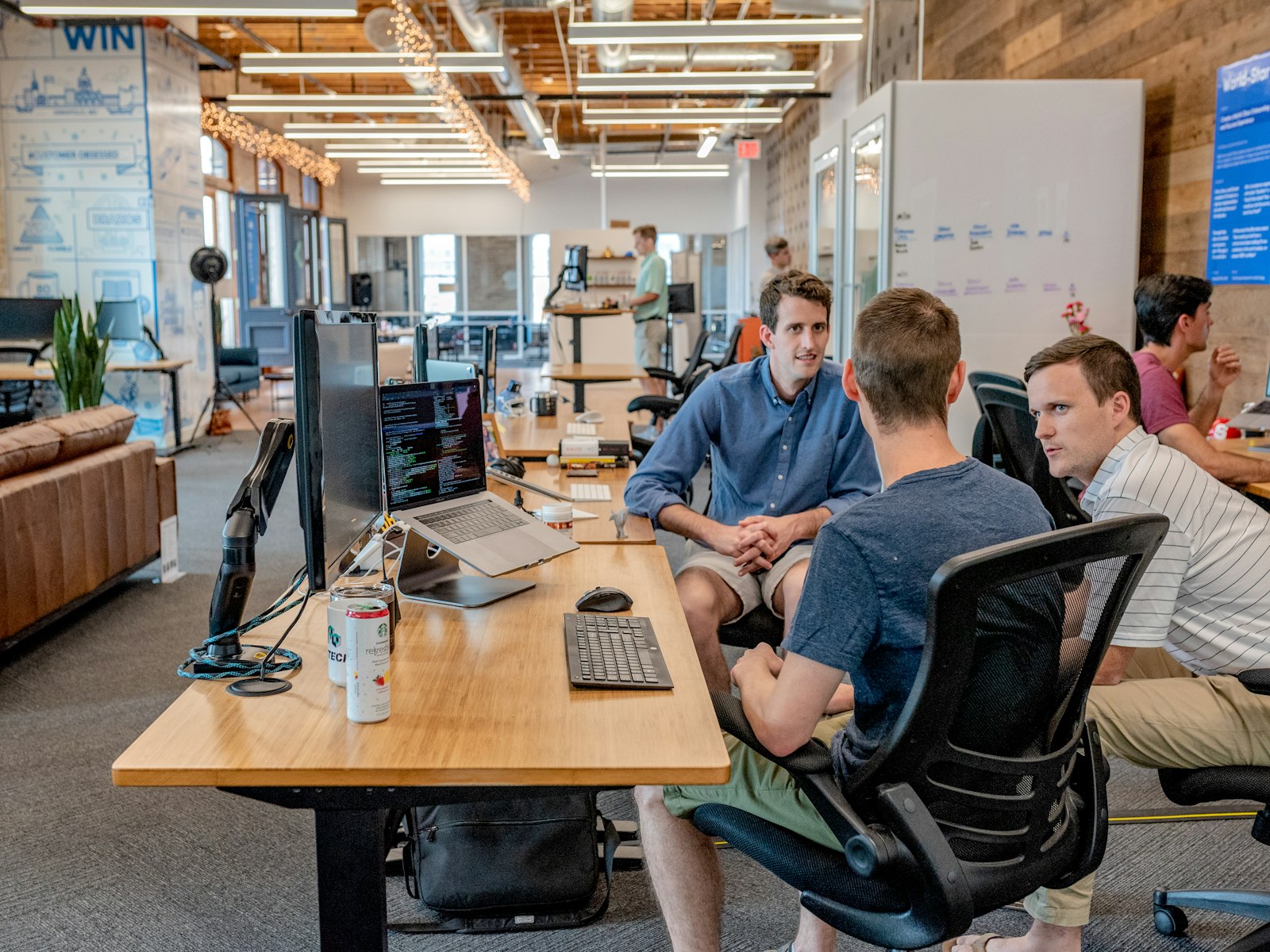 Startup founders collaborating
